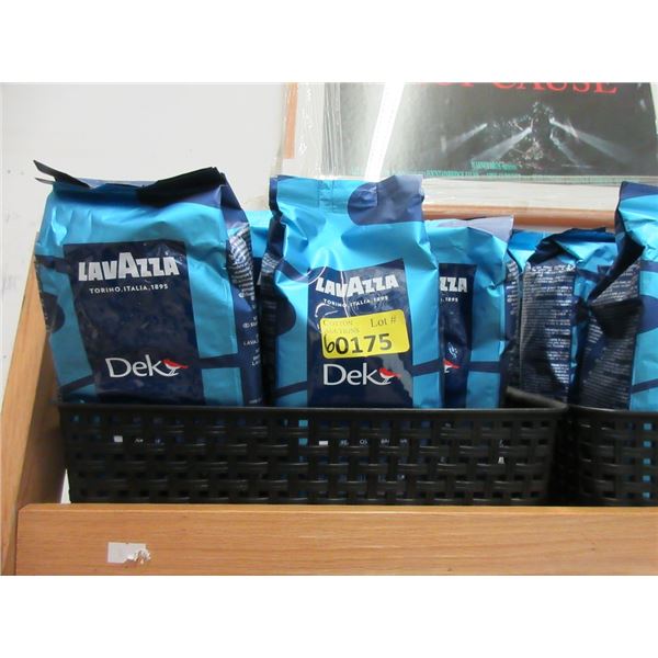 6 x 500 g Bags of LavAzza Dek Decaf Coffee Beans