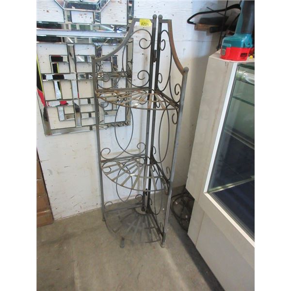 Metal Plant Stand - 12" x 17" x 45" tall