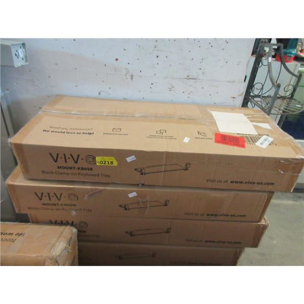 4 Vivo Clamp on Keyboard Trays