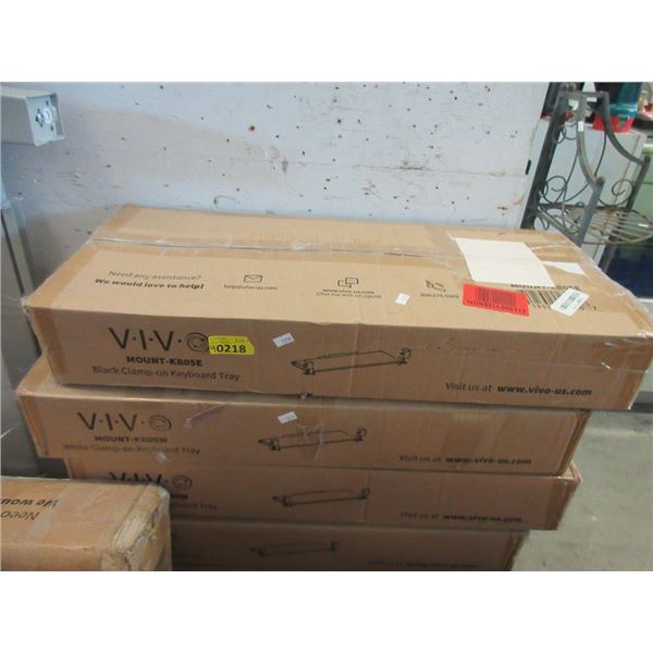 4 Vivo Clamp on Keyboard Trays