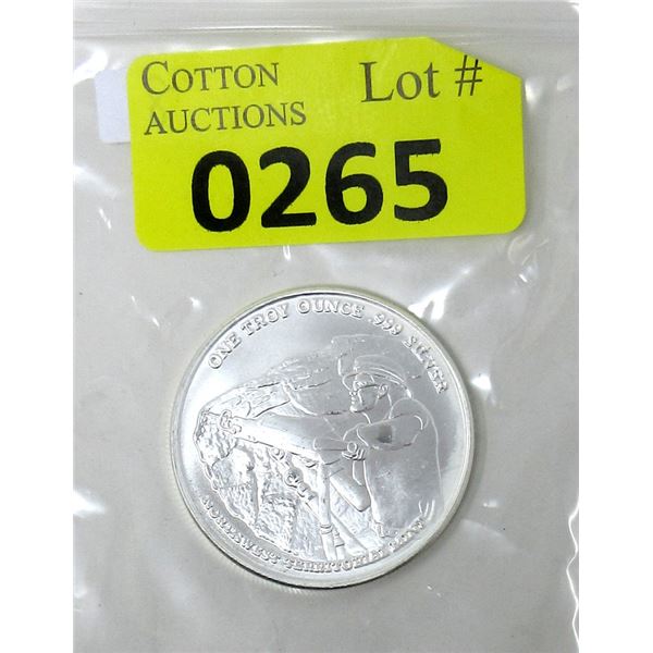 1 Oz. .999 Silver Pan American Silver Corp Round