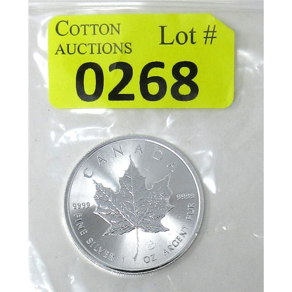 1 Oz. .9999 Silver 2019 Canada Maple Leaf Coin