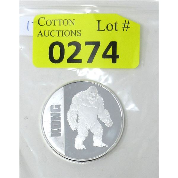 1 Oz. .999 Silver 2021 Niue King Kong Coin