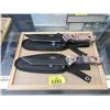 Image 1 : 2 New Break-Up- Country 5" Knives w/ Sheaths