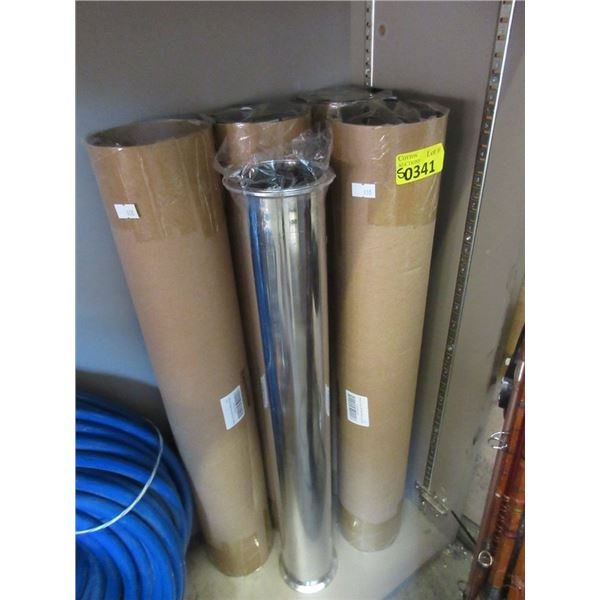 4 Dernord 24" Sanitary Spool Tubes