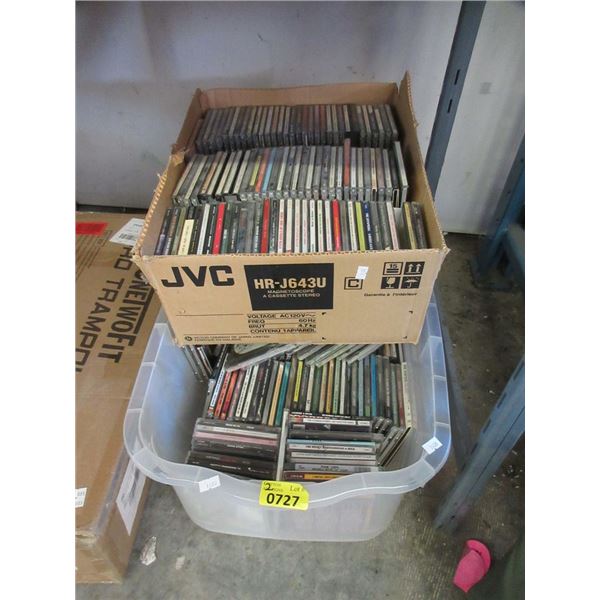 2 Cases of Assorted Music CDs