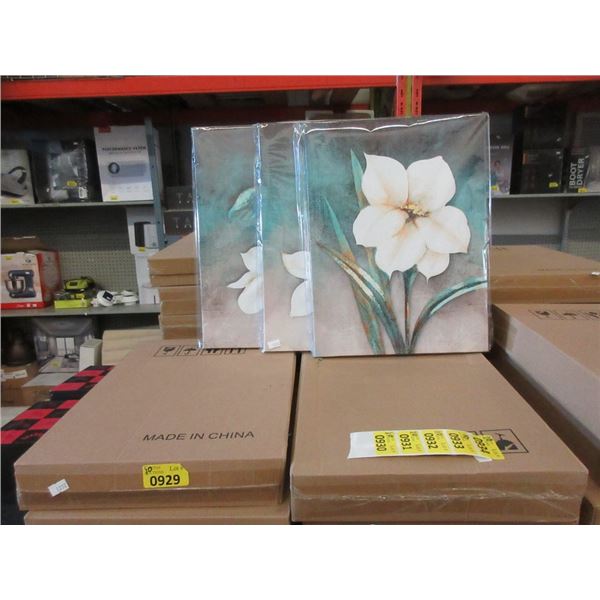 10 Sets of 3 Assorted Canvas Wall Art - 30 x 40 cm