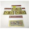 Image 1 : 5 x 24 KT Gold Foil Doge Coin Novelty Notes