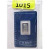 Image 1 : 5 Gram .9995 Platinum PAMP Suisse Bar