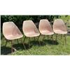Image 2 : MID CENTURY ALADDIN AVEDON MOLDED PLASTIC CHAIRS SET OF FOUR