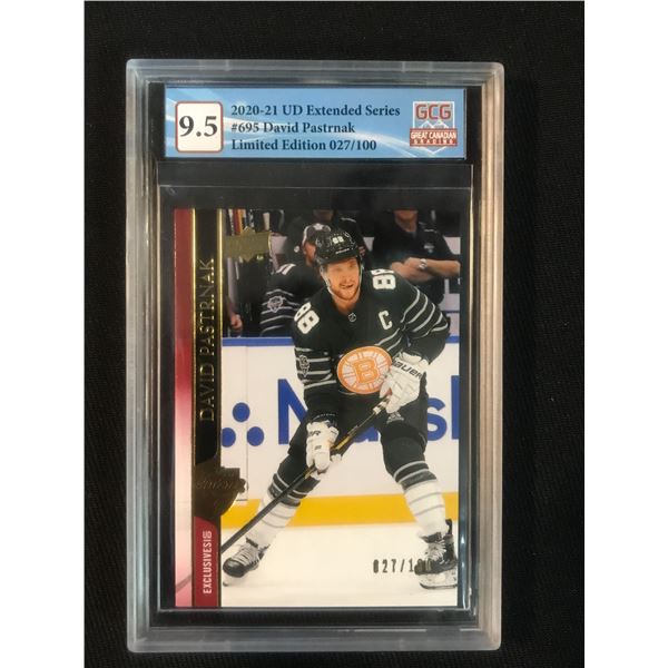 2020-21 UD EXTENDED SERIES NO.695 DAVID PASTRNAK LIMITED EDITION 027/100 (GCG 9.5)