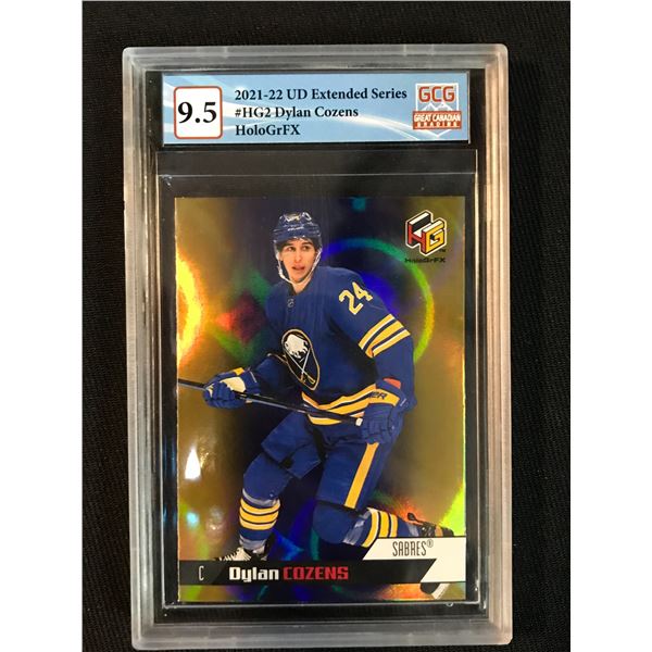 2021-22 UD EXTENDED SERIES NO.HG2 DYLAN COZENS HOLOGRFX (GCG 9.5)