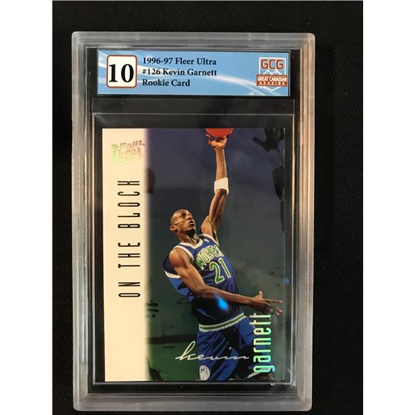 1996-97 FLEER ULTRA NO.126 KEVIN GARNETT RC (GCG 10)