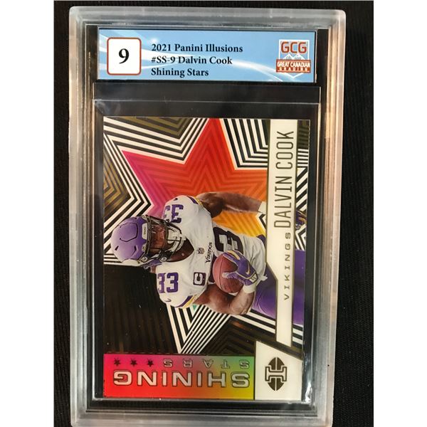 2021 PANINI ILLUSIONS NO.SS-9 DALVIN COOK SHINING STARS (GCG 9)