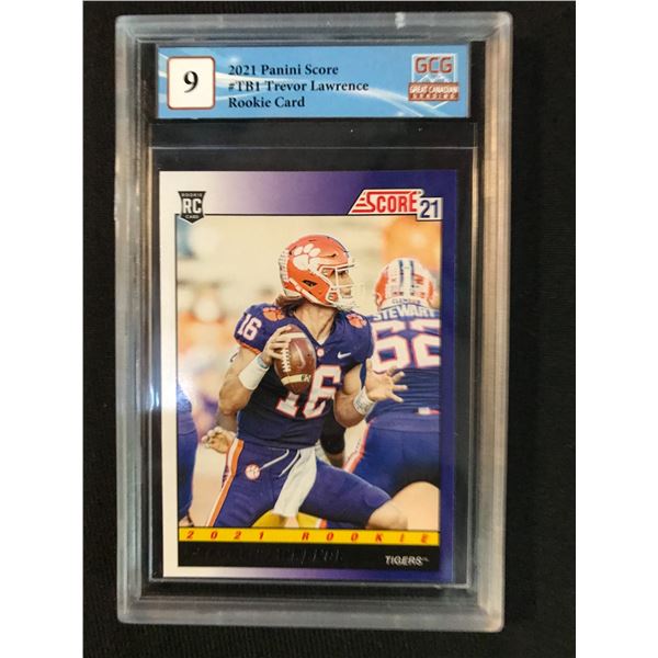 2021 PANINI SCORE NO.TB1 TREVOR LAWRENCE RC (GCG 9)