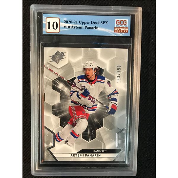 2020-21 UPPER DECK SPX NO.10 ARTEMI PANARIN (GCG 10)