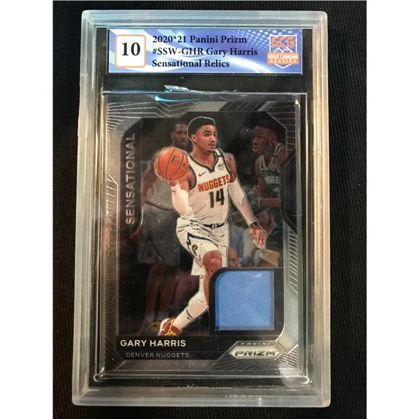 2020-21 PANINI PRIZM NO.SSW-GHR GARY HARRIS SENSATIONAL RELICS (GCG 10)