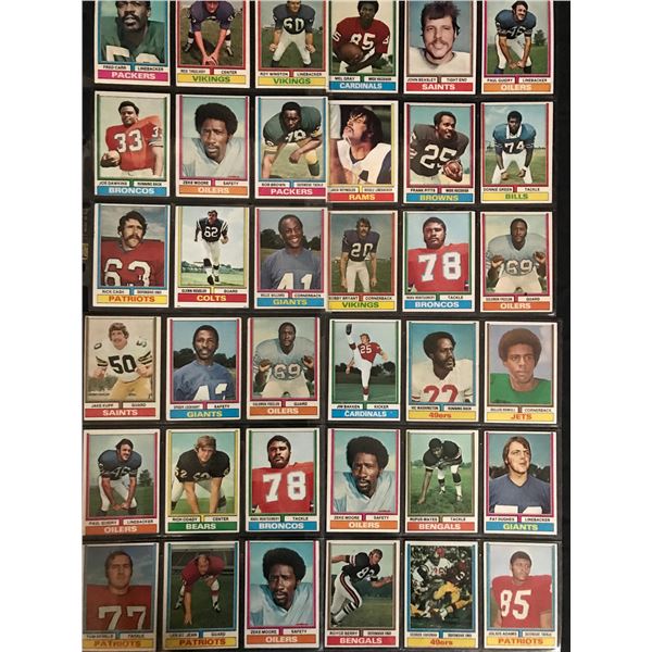 1974 TOPPS FOOTBALL CARD LOT