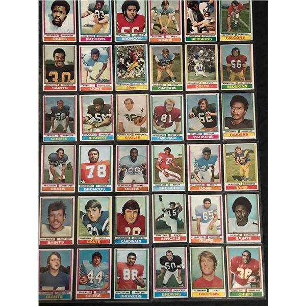 1974 TOPPS FOOTBALL CARD LOT