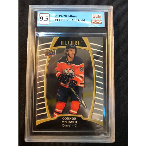 2019-20 UD ALLURE NO.1 CONNOR MCDAVID (GCG 9.5)