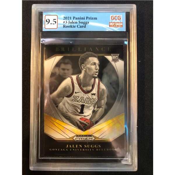 2021 PANINI PRIZM NO.3 JALEN SUGGS RC (GCG 9.5)