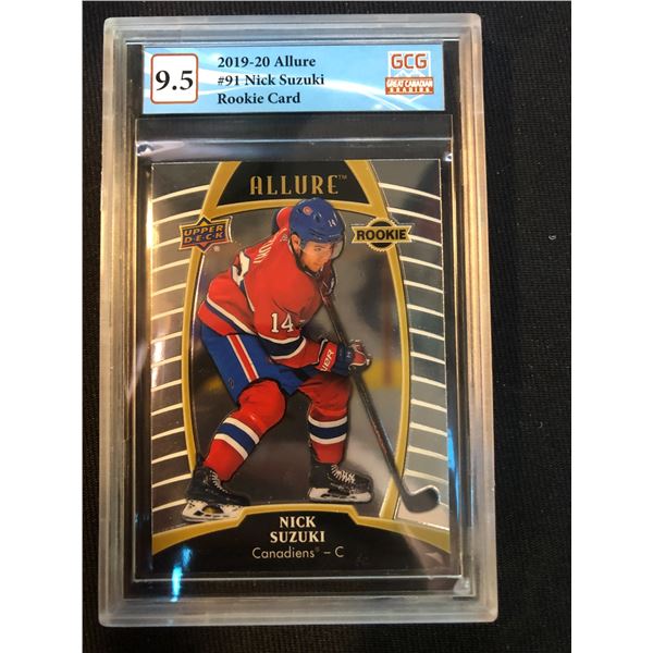 2019-20 UD ALLURE NO.91 NICK SUZUKI RC (GCG 9.5)