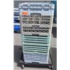 Image 1 : Qty 6 Plastic Stackable Glass Racks on Rolling Cart