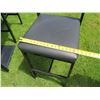 Image 5 : Square Table 30"x30"x42"H w/ Pedestal Base & 4 Upholstered Chairs 17"x18"x43"H