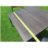 Image 3 : Square Table 30"x30"x30"H w/ Pedestal Base & 2 Upholstered Chairs 17"x18"x32"H