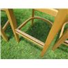 Image 13 : Qty 5 Tall Wooden Chairs w/ Footrest 17"x16"x44"H