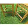 Image 14 : Qty 5 Tall Wooden Chairs w/ Footrest 17"x16"x44"H