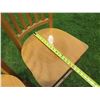 Image 16 : Qty 5 Tall Wooden Chairs w/ Footrest 17"x16"x44"H