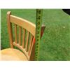 Image 17 : Qty 5 Tall Wooden Chairs w/ Footrest 17"x16"x44"H