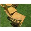 Image 7 : Qty 5 Tall Wooden Chairs w/ Footrest 17"x16"x44"H