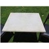 Image 2 : Square Table 31"x23"x28"H w/ Pedestal Base & 2 Upholstered Chairs 17"x18"x32"H
