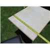 Image 4 : Square Table 31"x23"x28"H w/ Pedestal Base & 2 Upholstered Chairs 17"x18"x32"H