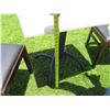 Image 5 : Square Table 31"x23"x28"H w/ Pedestal Base & 2 Upholstered Chairs 17"x18"x32"H