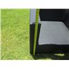 Image 11 : Qty 2 Woven Synthetic Armchairs 36"x26"x28"H w/ 2 Ottomans & Side Table