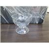 Image 2 : Plastic Bin w/ Multiple Glass Footed Sherbet Dishes 5" Diameter x 4"H