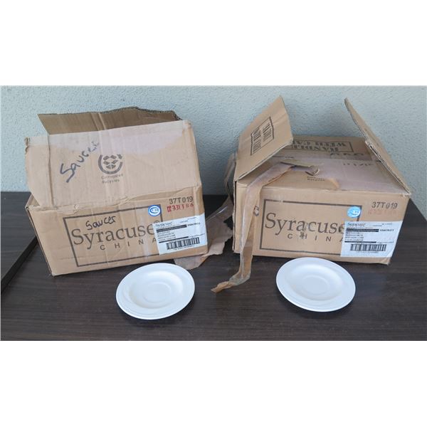 Qty 2 Boxes Syracuse Cascade Tea Saucer 5-3/4" Diameter