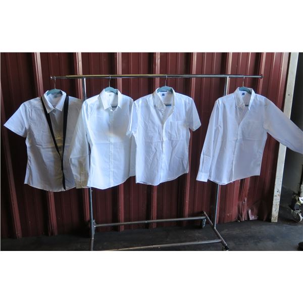 Qty Approx. 270 Port Authority Wait Staff Uniform Tops (see desc for Sizes)