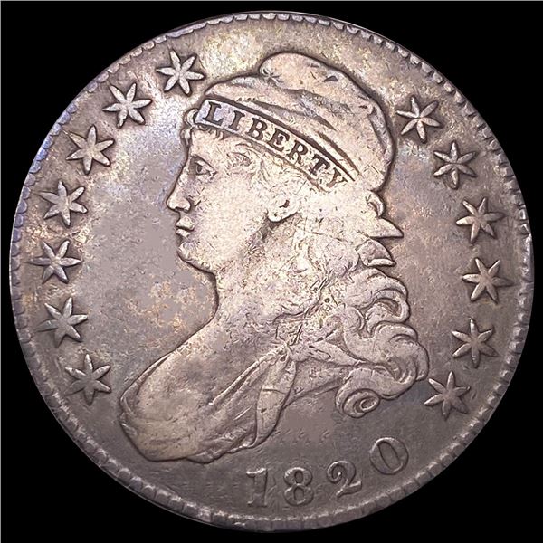 1820 Capped Bust Half Dollar LIGHTLY CIRCULATED