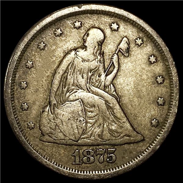 1875-S Twenty Cent Piece ABOUT UNCIRCULATED