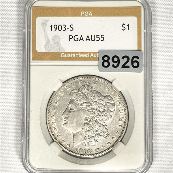 1903-S Morgan Silver Dollar PGA - AU55