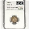 Image 1 : 1887 Indian Head Cent NGC - MS64RB