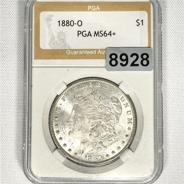 1880-O Morgan Silver Dollar PGA - MS64+