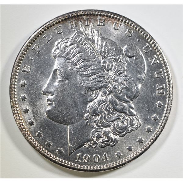 1904 MORGAN DOLLAR  AU/BU