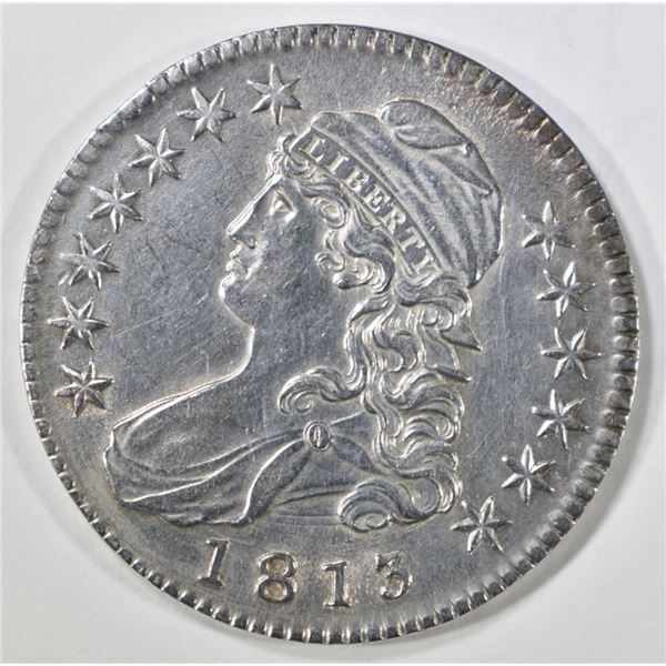 1813 BUST HALF DOLLAR  AU/BU