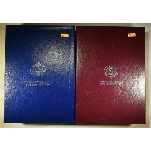 1992 & 1993 PRESTIGE SETS IN ORIG PACKAGING