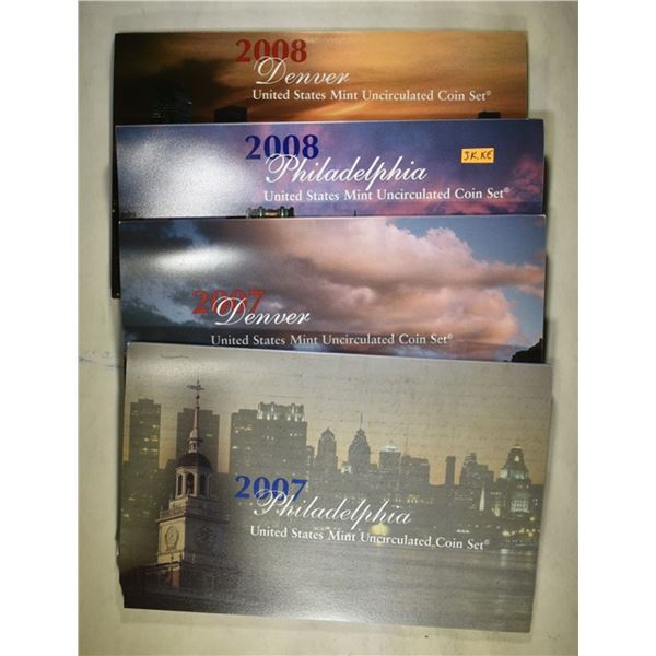 2007 & 2008 MINT SETS IN ORIG PACKAGING